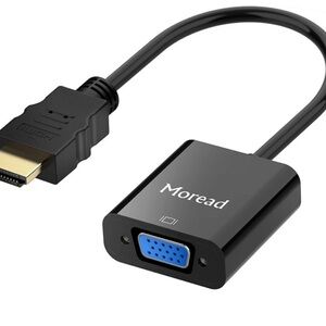 Black HDMI to VGA Adapter